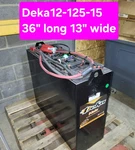 2020 Deka 12-125-15 Battery Great Condition 24V Forklift Pallet Jack 12-D125-15 Used. Price: $2800.00.