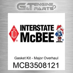 MCB3508121 Gasket Kit - Major Overhaul Interstate Mcbee (new Aftermarket). Price: $6066.41.