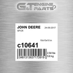 C10641 Spcr Fits John Deere (surplus Open Box) New. Price: $62.34.