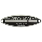 Generator Tag W/ 2 Rivets Autolite -fits Cockshutt Tractor New. Price: $24.99.