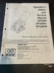 Mbw AP2000S Plate Compactor Owner Operator Service Repair Manual Book Acceptable. Price: $29.99.