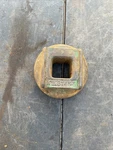 Used John Deere KK3745B Disc Harrow 1/4" Sq Gang Bolt End Washer. Price: $24.99.