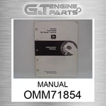 OMM71854 Manual Fits John Deere (surplus Open Box) New. Price: $36.73.