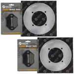Niche Front Brake Rotor Pad Kit For Arctic Cat 1436-420 1436-811 Semi Metallic New. Price: $56.01.