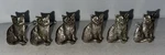 6 Vintage Metal Cat Cabinet Drawer Handles Pull Rustic Knobs Rare ML40B Used. Price: $28.75.