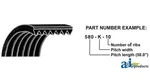 V-belt Fits John Deere 910G 1010G Replaces A-R533597 T178409 New. Price: $81.24.