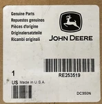 John Deere Air Filter RE253519 New. Price: $29.95.