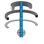 905002 Track Adjuster Cylinder Seal Kit Fits John Deere 350B 450B New. Price: $17.41.
