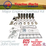 Major Engine Overhaul Kit Comp John Deere 6125 Mid Powertech Piston #RE524324 New. Price: $3830.42.