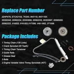 Auceramic 22HP47N ETCK2102 TK343 Timing Chain Kit With Sprocket Gears Fit New. Price: $274.68.