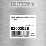82002026 Lift Arm Fits Case New Holland (surplus Open Box). Price: $1475.21.