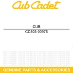 Cub Cadet 503-00976 Cylinder Body Assembly Challenger MX750 Eps CX750 Crew New. Price: $615.39.