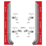 Trux TSK6-CSET7 54IN Curved Top Stacks 55IN Spools 58DEG 6-5IN Elbows Clamps New. Price: $2744.69.