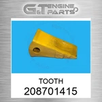 208701415 Tooth Fits Komatsu (new Aftermarket). Price: $89.94.