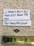 J Stevens, 235, 12 Ga, Hammer D/b: Top Snap Nut Lock Used. Price: $25.00.
