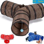 Collapsible Pet Tunnel Tube Interactive Indoor Cats Peek Hole Kitten Toys Us New. Price: $11.46.