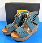 Euc Caterpillar Womens Footwear Alma Platform Wedge Sandal Legion Blue 10 Pre-owned. Price: $30.99.