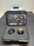Ridge Ring 8MM - Size 7.5 Beveled 24K Gold Plated Tungsten *open Box* New. Price: $79.00.