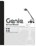 Genie S40 S45 Runabout Vertical Mast Lift Service Manual 2023 Pn 72136 Brand. Price: $54.00.