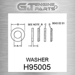 H95005 Washer Fits John Deere (surplus Open Box) New. Price: $59.76.