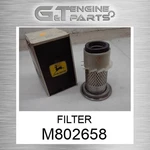 M802658 Filter Fits John Deere (surplus Open Box) New. Price: $35.00.