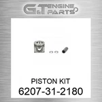 6207-31-2180 Piston Kit Fits Komatsu (new Aftermarket). Price: $89.89.