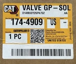 174-4909 Caterpillar Valve Gp Solenoid. Brand New. Genuine Cat. 1744909. Price: $137.01.