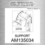 AM135034 Support Fits John Deere (surplus Open Box) New. Price: $43.61.
