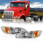 Headlights For Peterbilt 387 325 330 335 337 340 348 382 384 386 Truck High A... New. Price: $351.93.