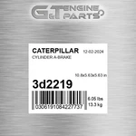 3D2219 Cylinder A-brake Fits Caterpillar (new Aftermarket). Price: $103.44.