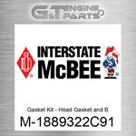 M-2655321 Gasket Kit Central And Lower Interstate Mcbee (new Aftermarket). Price: $426.33.