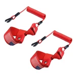 2PCS Kill Switch Lanyard For Boat Jet Wrist Strap Red With Flag New. Price: $17.99.