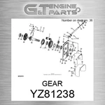 YZ81238 Gear Fits John Deere (surplus Open Box) New. Price: $2462.88.