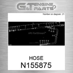 N155875 Hose Fits John Deere (surplus Open Box) New. Price: $318.14.
