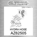 AZ62505 Hydra Hose Fits John Deere (surplus Open Box) New. Price: $260.21.