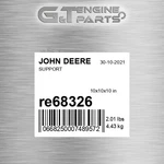 RE68326 Support Fits John Deere (surplus Open Box) New. Price: $427.20.