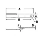 Rotary Cutter Blade Offset Cw Suction Fits John Deere CX15 HX10 MX10 HX15 W45326 New. Price: $82.39.