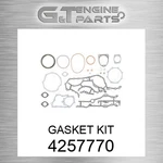 4257770 Gasket Kit Fits Caterpillar (new Aftermarket). Price: $109.99.