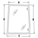 Glass 82029320 Fits Ford New Holland TM165 TM175 TM190 TS100 TS110 TS115 TS90. Price: $143.99.