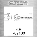 R62188 Hub Fits John Deere (surplus Open Box) New. Price: $492.46.