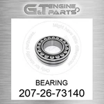 207-26-73140 Bearing Fits Komatsu (new Aftermarket). Price: $675.92.