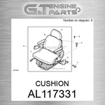 AL117331 Cushion Fits John Deere (surplus Open Box) New. Price: $203.14.
