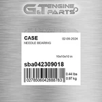 SBA042309018 Needle Bearing Fits Case (new Aftermarket). Price: $111.44.