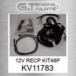 KV11783 12V Recp KIT46P Fits John Deere (surplus Open Box) New. Price: $108.12.