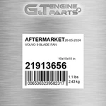21913656 Volvo Blade Fan (new Aftermarket). Price: $264.00.