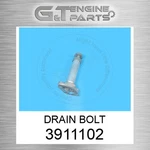 391-1102 Drain Bolt Fits Caterpillar (new Aftermarket). Price: $57.04.