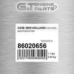 86020656 Weatherstrip Fits Case New Holland (surplus Open Box). Price: $177.74.