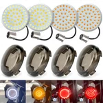 1157 Led Turn Signal Lights Smoke Lens For Harley Touring Sportster Softail Dyna New. Price: $17.58.