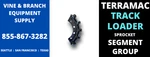 Premium Terramac RT14R (serial #331-ABOVE) Complete Sprocket Segment Group New. Price: $1525.00.