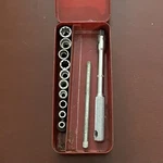 Vintage Stevens Walden Inc Red Tool Box 10 Sockets 3117 Breaker Bar & Slider Kit Used. Price: $79.99.